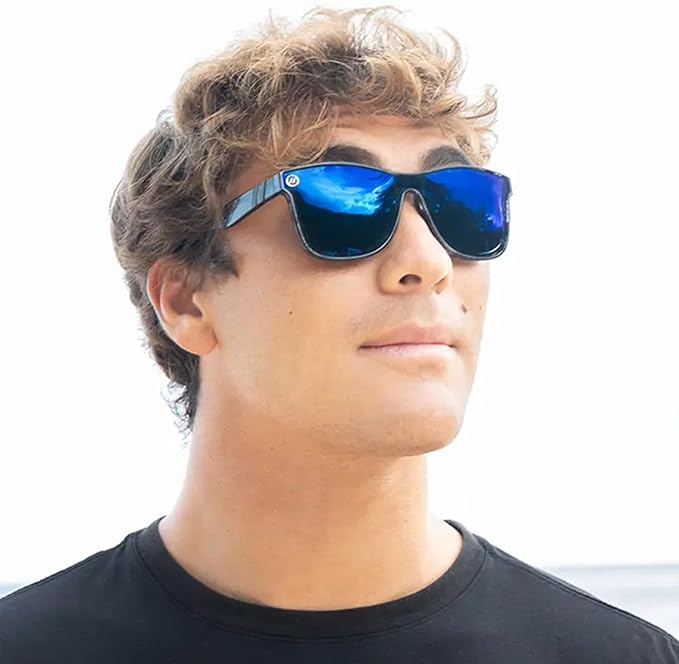 Blenders Eyewear Millenia X2 – Polarized Sunglasses – Flat, Mirrored Lens – 100% UV Protection – For Men & Women