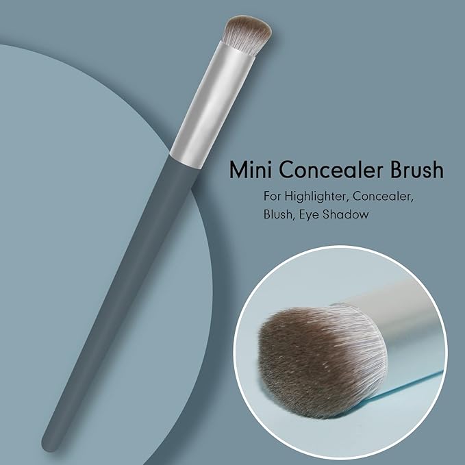Banidy Foundation Makeup Brush Contour Concealer Brush Large Powder Brush Kabuki Brush Perfect for Any Look Premium Luxe Plush Fibers Rounded Flawless Face Brush Ideal for Liquid, Cream, Powder,Blending, Buffing, Setting Blush Brush