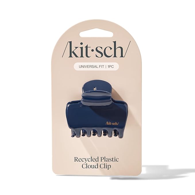 Kitsch Medium Hair Clips for Women – Strong Hold Claw Clips for Thick or Thin Hair – Recycled Plastic, Non-Slip, Durable – Blue Orchid – 1pc