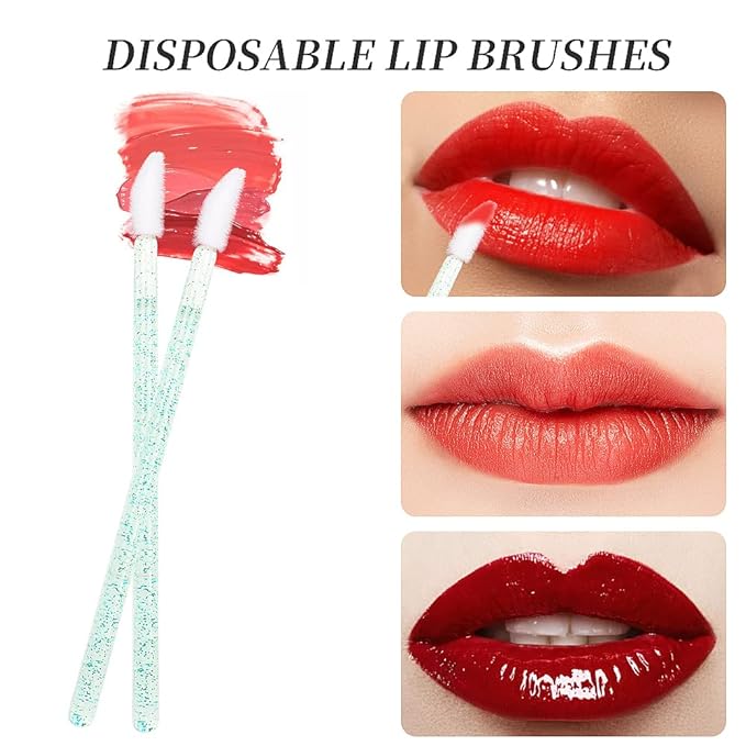 300 PCS/Sets Eyelash Extension Supplies Disposable Micro Swab Brush Match Eyebrow Spoolie Lip Brush Mascara Wand Applicator Mascara Applicator eyelashes Tool (all green handle)