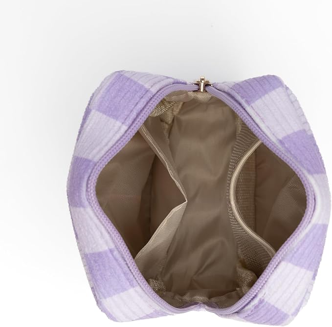 Mini Makeup Bag with Mini Cosmetic Containers, Small Makeup Bag, Small Cosmetic Bag (Purple)