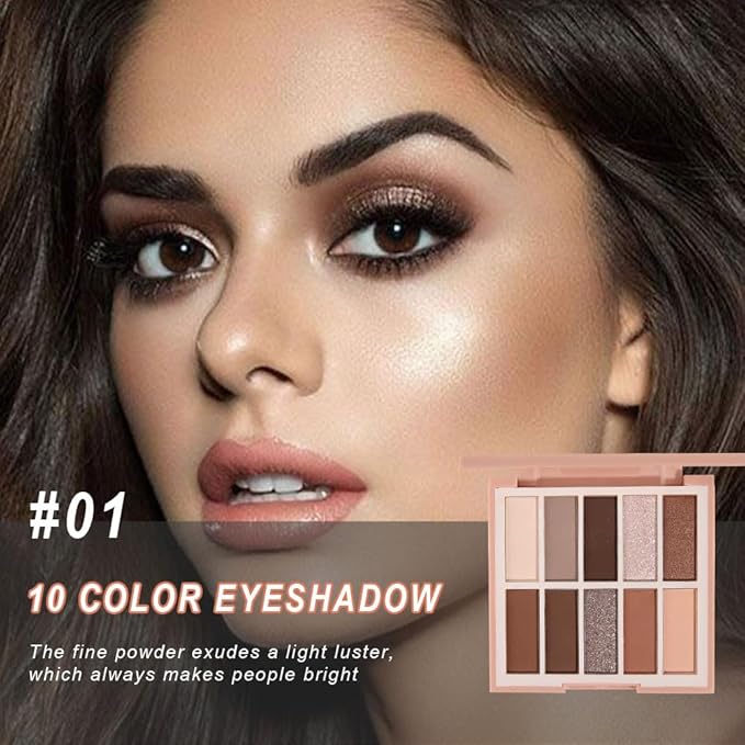 Neutral Nude Eye Shadow Palette,Matte Brown Bronze Naked Cream Eyeshadow Palette,make up pallets for women Highly Pigmented Natural Eyeshadow for Eyes Long Lasting Naturing-Looking,Blendable,Vegan