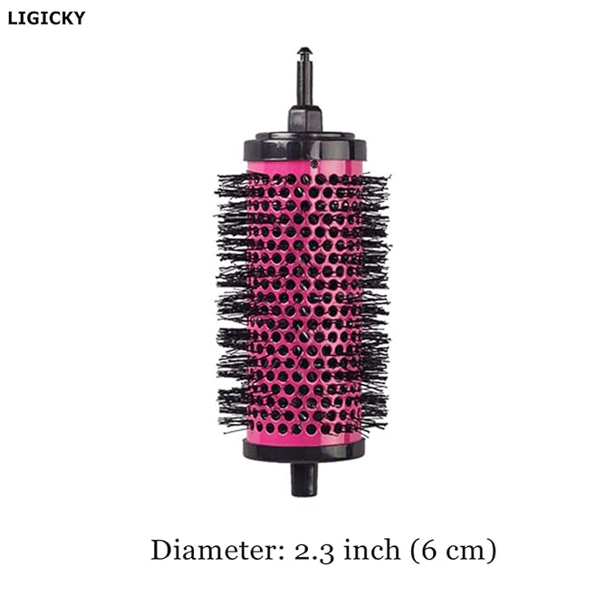 LIGICKY Blowout Brush Set with 2.3’’ Detachable Barrels Round Brushes Hair Styling Tool, 1 Handle 5 Barrels, Large