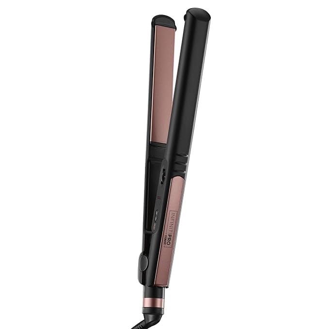 CONAIR INFINITIPRO Rose Gold Ceramic Flat Iron, 1-inch
