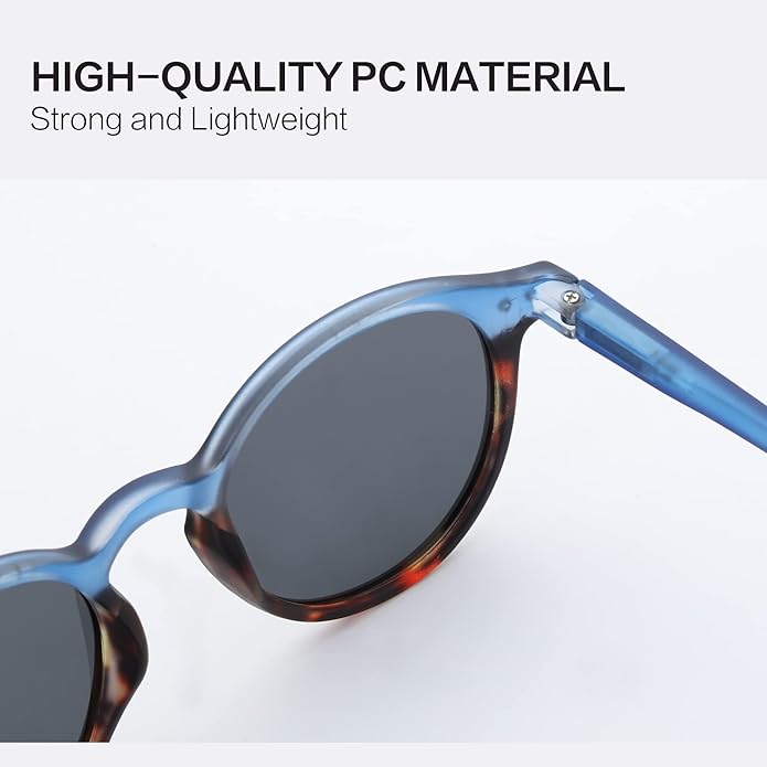 ZENOTTIC Polarized Round Sunglasses, Stylish Sunglasses for Men and Women Retro Classic, Multi-Style Selection
