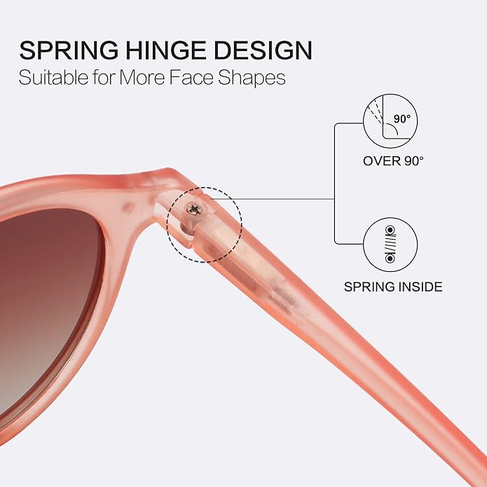 ZENOTTIC Polarized Round Sunglasses, Stylish Sunglasses for Men and Women Retro Classic, Multi-Style Selection