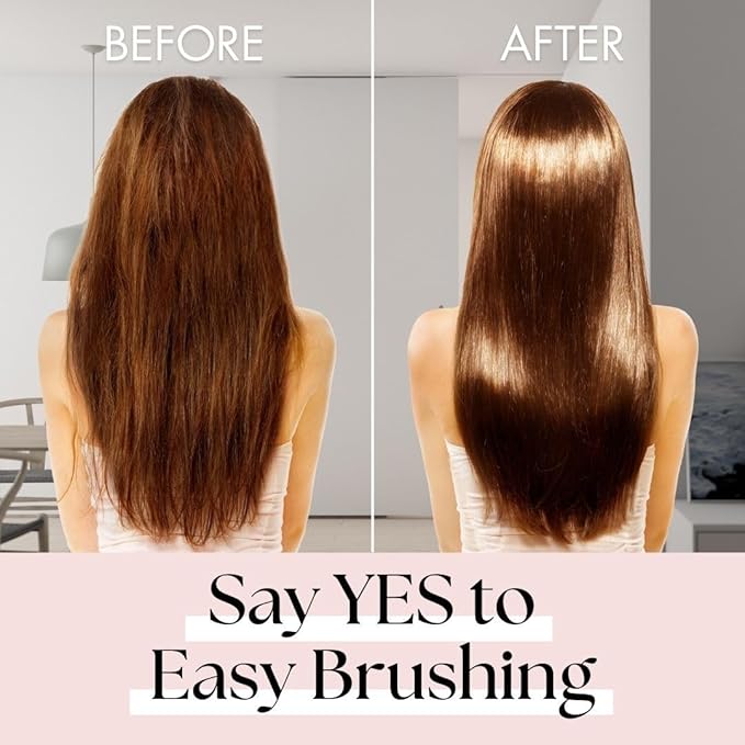 Lily England Detangler Hair Brush for Curly, Thick, Straight & Natural Hair - Gentle Detangling Brush for Women, Kids & Toddlers with Flexible Bristles - Smooth Hairbrush for Wet & Dry Hair, Pink