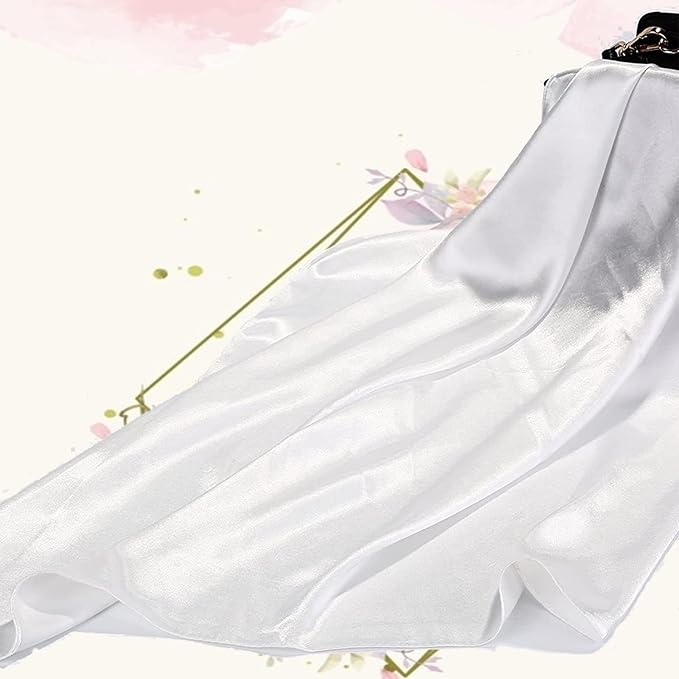 35 x 35 Women's Fashion Pattern Large Square Silk Like Hair Scarf Head Sleeping Wrap Satin Neck Bandana for Gift…