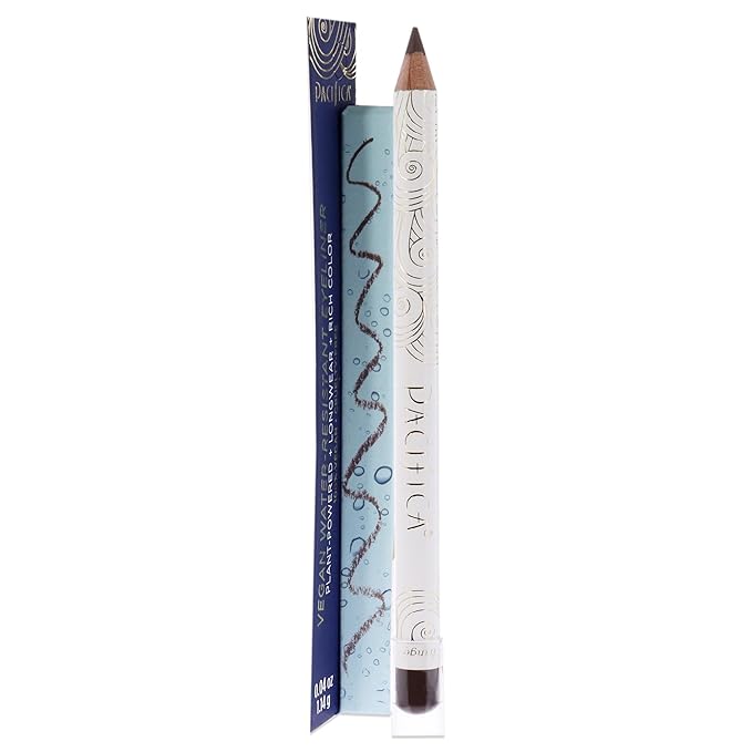 Pacifica Waterproof Eyeliner Pencil – Fringe Brown Liner Longwear, Smudge-Proof, Eye Liner Eye Makeup Vegan & Cruelty-Free Ophthalmologist Tested