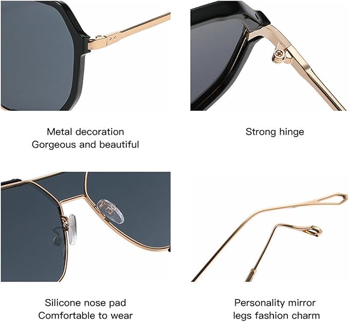 willochra Fashion Oversized Square Women Sunglasses Vintage Punk Men Outdoor Eyewear Shades UV400