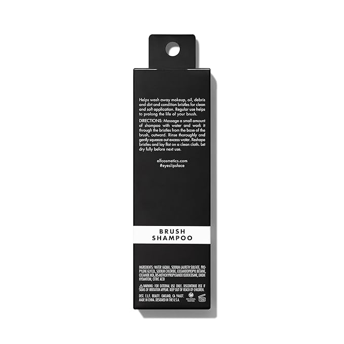 e.l.f. Makeup Brush Shampoo, Gentle Bristles Conditioner To Easily Remove Oils & Dirt From Makeup Brushes, 4.1 Fl Oz, Vegan & Cruelty-Free