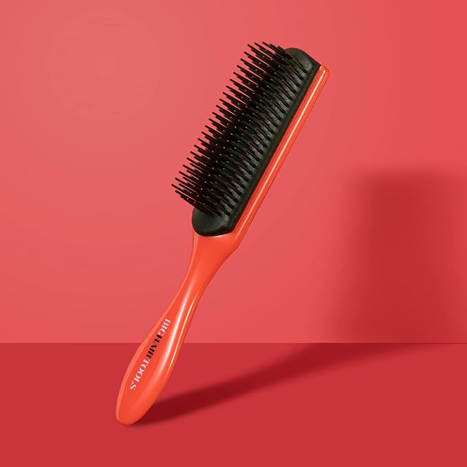 Big Hair Tools, Carbon Styling Brush, Withstand High Heat, Reduce Static for Curly, Wavy, Long, Thick Hair