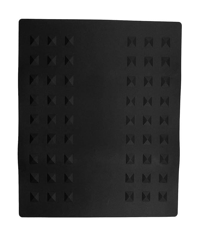 Colortrak Heat-Resistant Styling Station Mat, Silicone Mat Prevents Work Surfaces from Heat Damage of Styling Tools, Prevent Tool from Falling or Slipping, Black, 9 x 11 inches