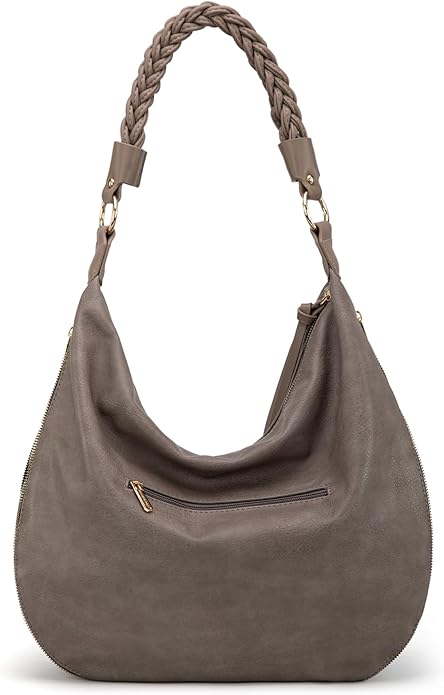Montana West Large Hobo Bags for Women Slouchy Shoulder Purse Handbag with Zipper and Woven Handle