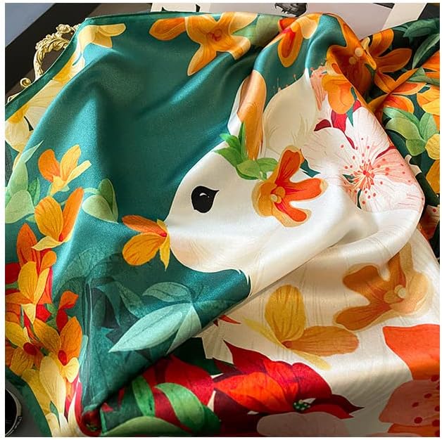 100% Pure Mulberry Silk Scarfs 26"x26" Square Scarf Women Neckerchief Headscarf hair scarf bandana Gift Packed