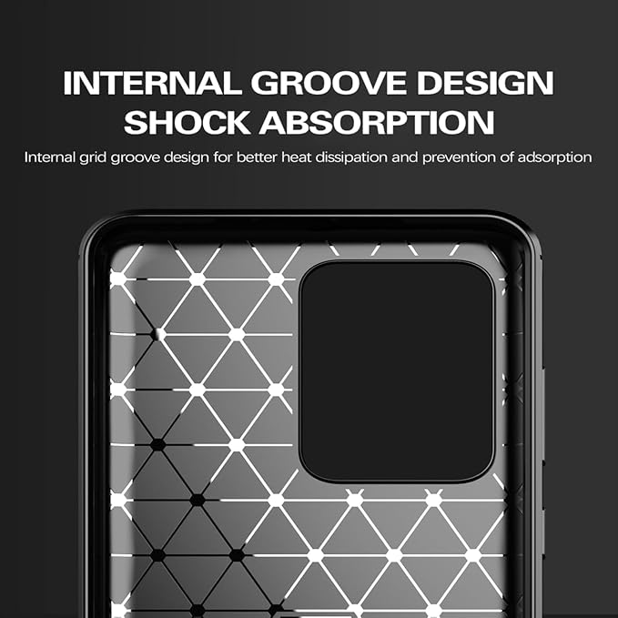 for Samsung Galaxy S20+Plus Phone case, Shockproof, Scratch Resistant Carbon Fiber Jacket, Soft TPU, for Galaxy S20+Plus case (Black)