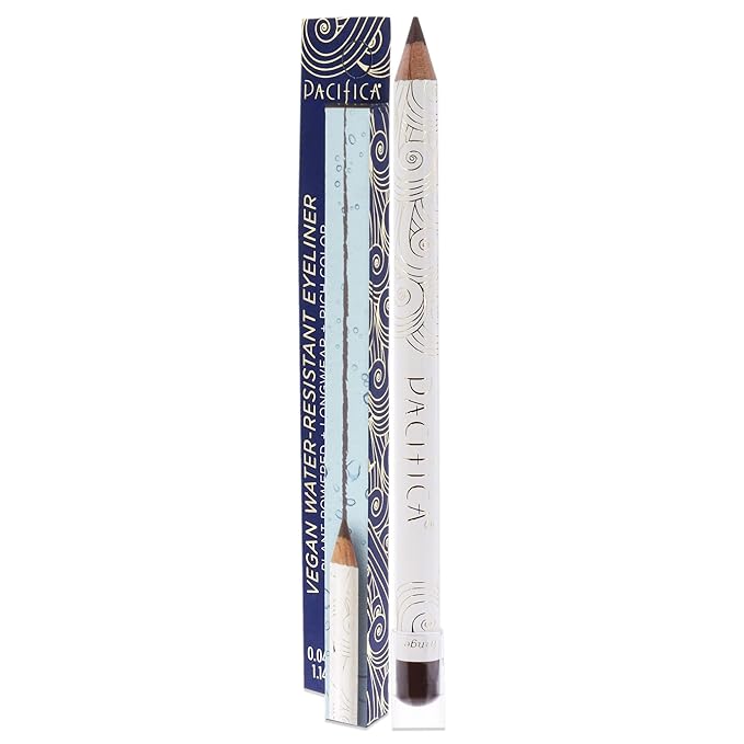 Pacifica Waterproof Eyeliner Pencil – Fringe Brown Liner Longwear, Smudge-Proof, Eye Liner Eye Makeup Vegan & Cruelty-Free Ophthalmologist Tested