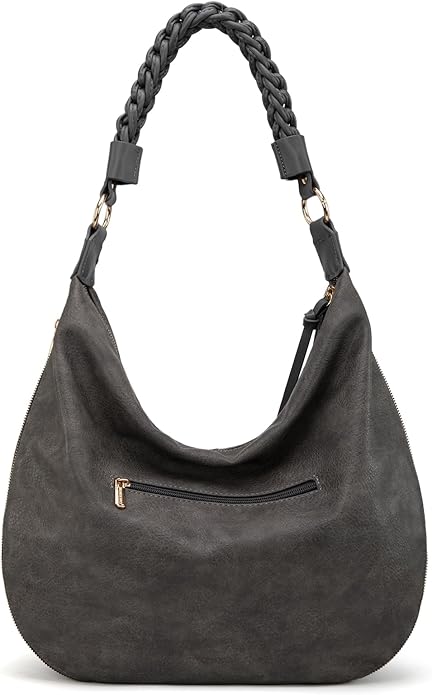Montana West Large Hobo Bags for Women Slouchy Shoulder Purse Handbag with Zipper and Woven Handle