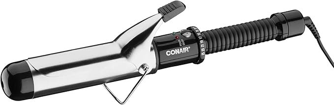 Conair Instant Heat 1 1/2-Inch Curling Iron, 1 ½ inch barrel produces soft waves – for use on medium and long hair