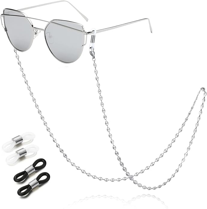 SAM & LORI Stylish Eyeglass Chain for Women-Silver/Gold/Rosegold/Black