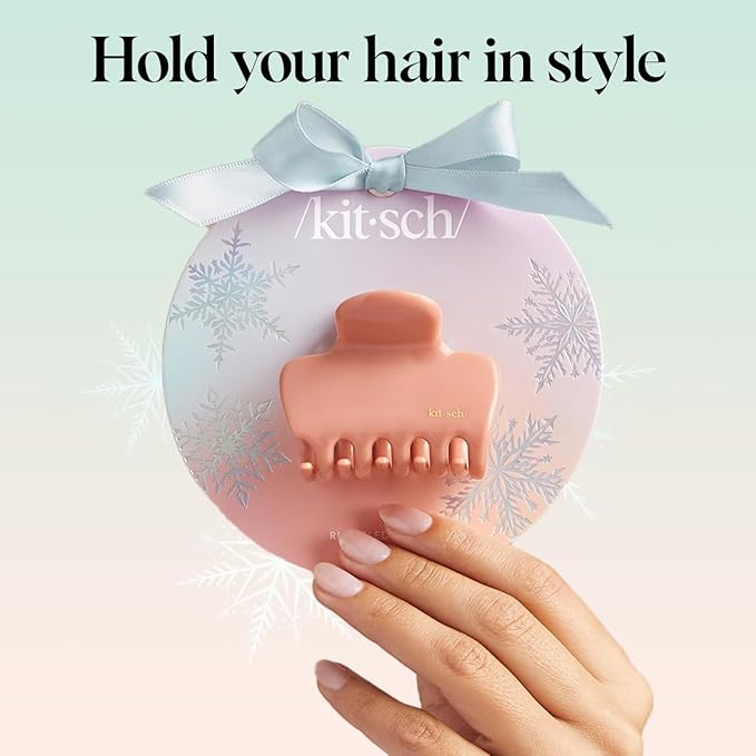 Kitsch Hair Clips for Women - Secure Hold for Thick & Thin Hair All Day - Perfect for Everyday Use & Special Occasions - Rosewood, 1pc