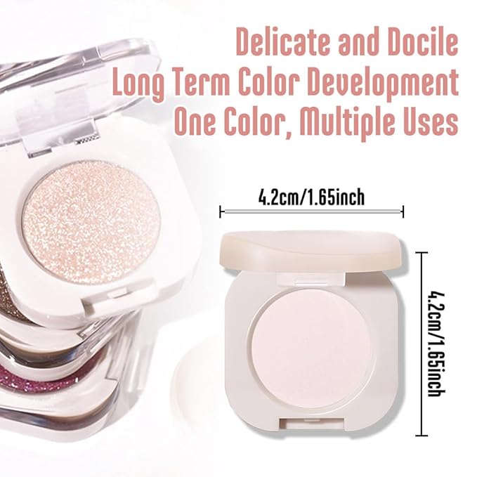Monochrome Matte Eyeshadow, Nude Eye Shadow Makeup, Neutral Matte Pressed Powder,Single Vegan Eyeshadow, Highly Pigmented Natural Eyeshadow Palette, Single Long Lasting Nature Eye Make 01#