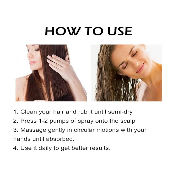 2PCS Rice Nutrient Oil-Free Scalp Care Spray, Rice & Ginger Root Treatment for All Hair Types, Hygienic 1.69 Fl Oz x 2