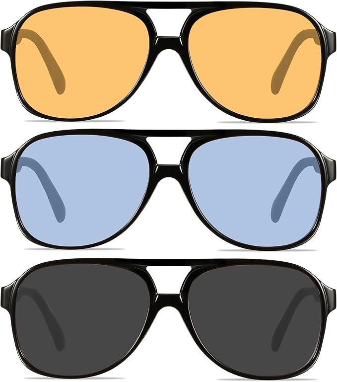 YDAOWKN Retro Aviator Sunglasses for Women Mens Large Frame Classic Vintage 70s Sun Glasses Aviators