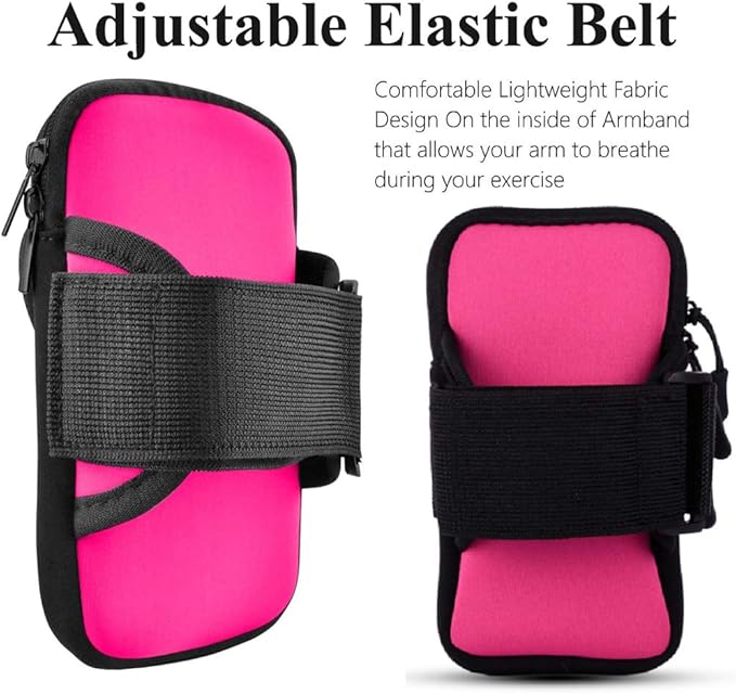 Armband Cell Phone Holder for Running Women,iPhone Armband 16 16e 15 14 13 12 11 Pro Max Xs Xr X Plus SE Mini,Samsung Galaxy S25 S24 S23 S22 S21 Ultra Note 20 Key Pouch,Exercise Arm Bands Bag