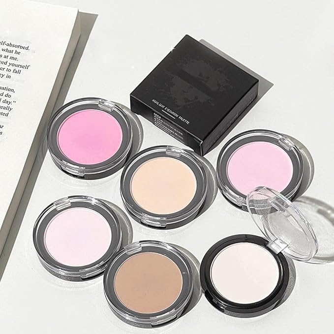 Monochrome Matte Eye Shadow Palette,Brown Neutral Nude Matte Pressed Powder Single Eyeshadow,Highly Pigmented Natural Long Lasting Naturing-Looking Eyeshadow,Talc,Paraben Vegan & Cruelty Free