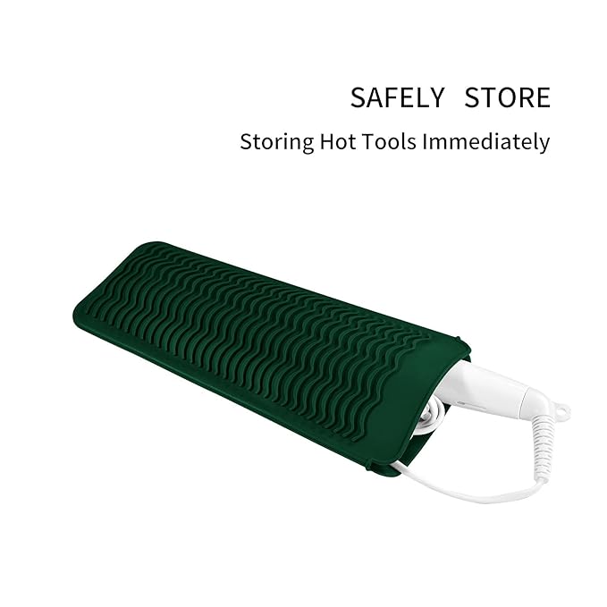 Heat Resistant Travel Mat Pouch for Hair Straighteners,Crimping Irons,Curling Wands,Flat Irons and Styling Tools