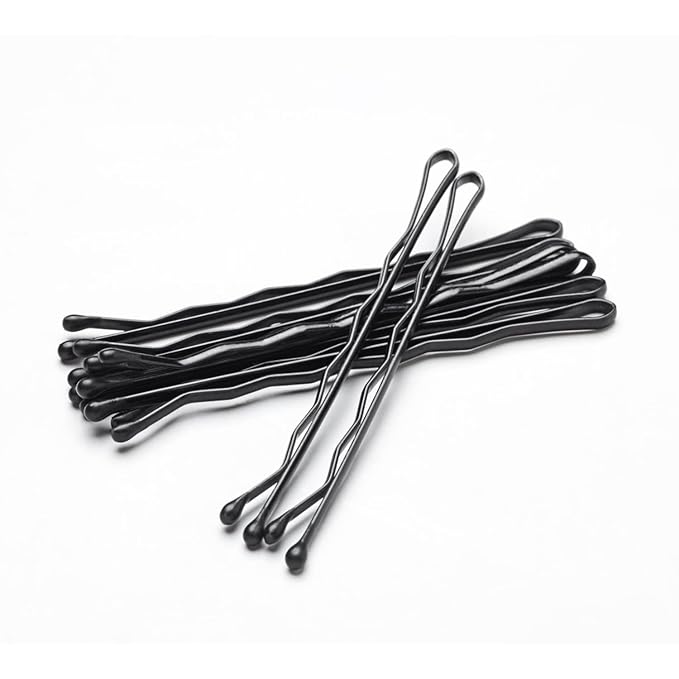 MORGLES 120PCS Jumbo Bobby Hair Pins for Women Girl, Large Black Bobby Pins 2.75Inches with Box
