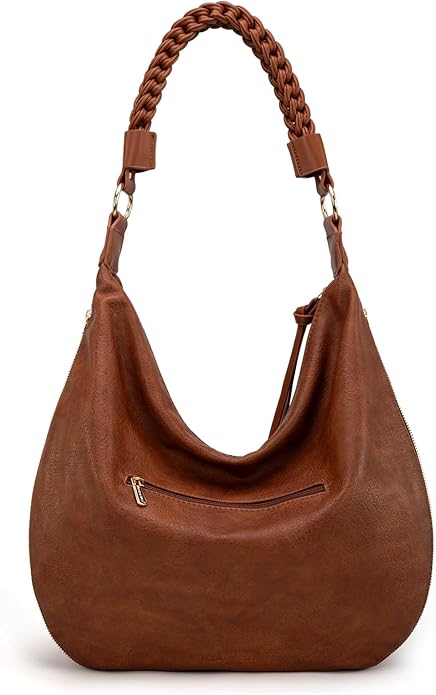 Montana West Large Hobo Bags for Women Slouchy Shoulder Purse Handbag with Zipper and Woven Handle