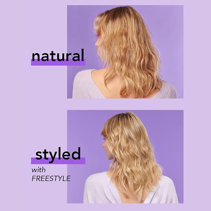 Instyler Freestyle Ceramic Styling Wand | Salon Quality at Home | Ionic Tip Barrel | Dual Voltage Tool | Ceramic Heated Bristles | Frizz Reducing Brush