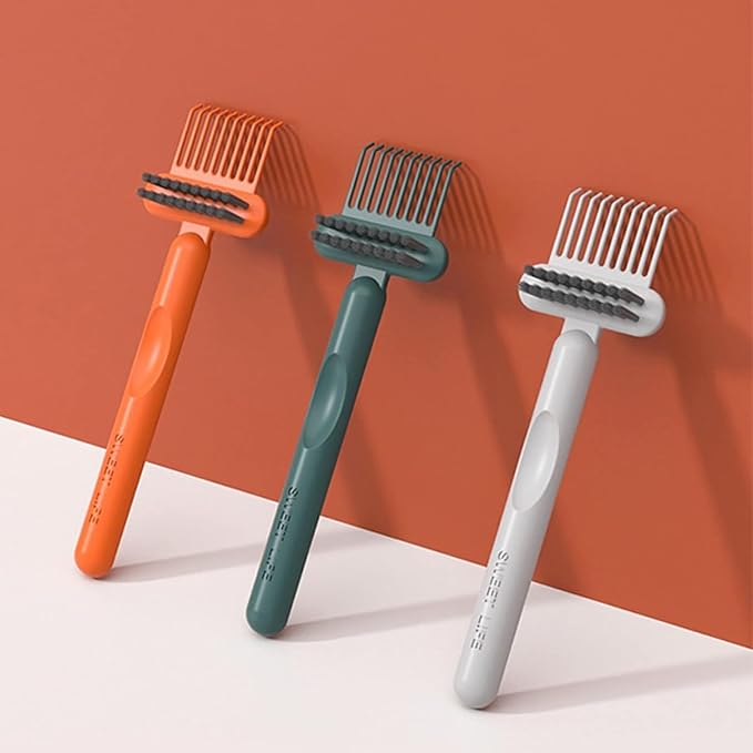 Orange Hair Brush Cleaning Tool,Comb Cleaning Brush Brush Cleaner Mini Hair Brush Remover for Removing Hair Dust Home and Salon Use Orange Styling Tools and Appliances