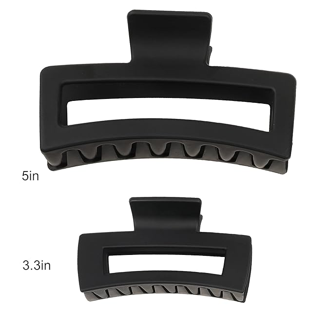 Oversized Claw Clips for Thick, Curly and Long Hair - 5" Non-Slip Jaw Clips with Strong Hold for Women and Girls