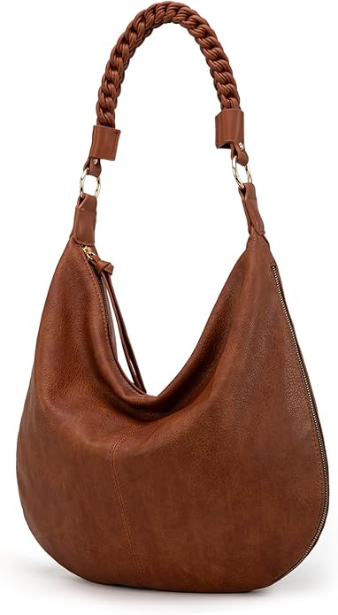 Montana West Large Hobo Bags for Women Slouchy Shoulder Purse Handbag with Zipper and Woven Handle