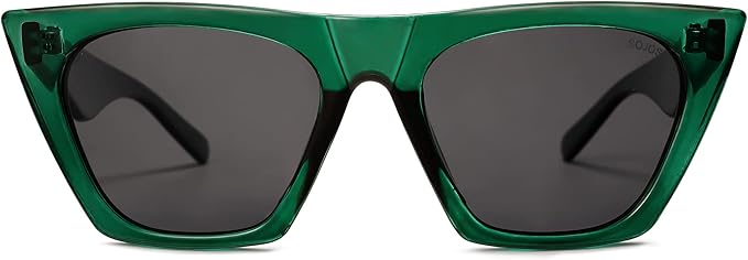 SOJOS Trendy Oversized Square Cateye Polarized Sunglasses Womens Big Frame Shades SJ2115
