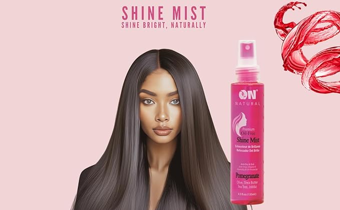 On Organic Natural Premium Oil Free Weave & Wig Shine Mist, Pomegranate 4.5 oz