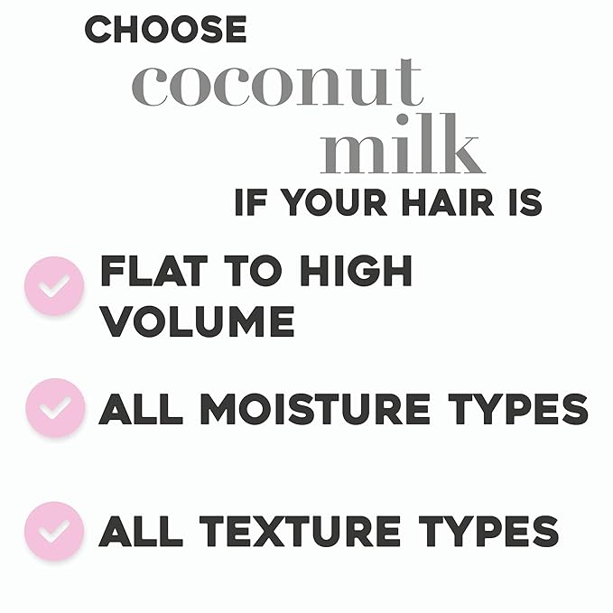 OGX Nourishing + Coconut Milk Conditioner, 3 Ounce Trial Size (Pack of 2)