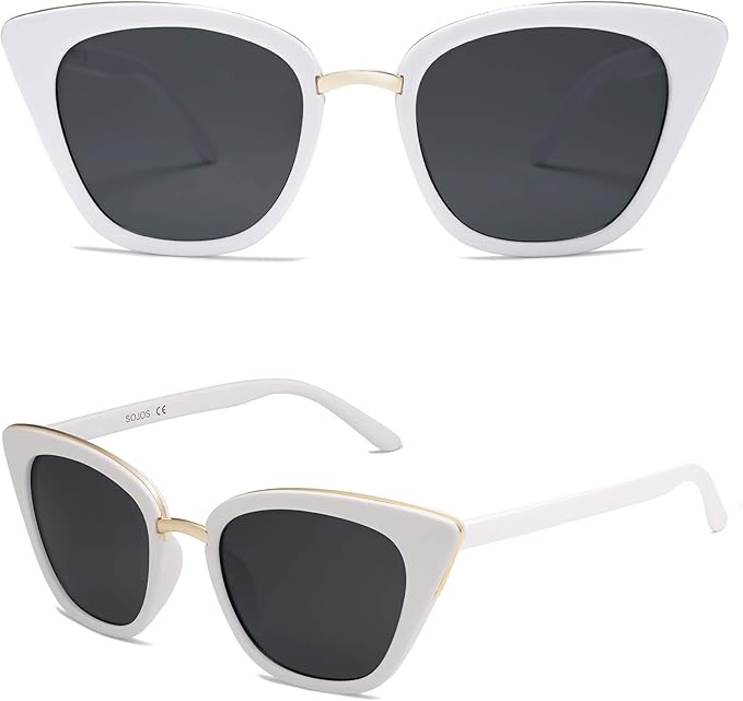 SOJOS Cat Eye Designer Sunglasses Fashion UV400 Protection Glasses SJ2052