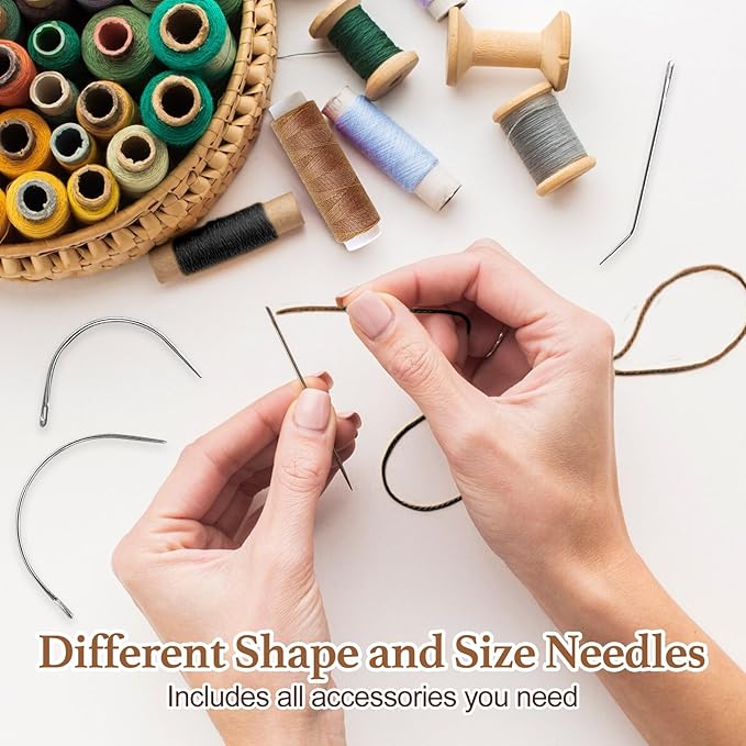 25Pcs 32mm Hairpieces Snap Clips U Shape Wig Clips for Hair Extensions Making Wig Accessories Set Tools (Light Brown)