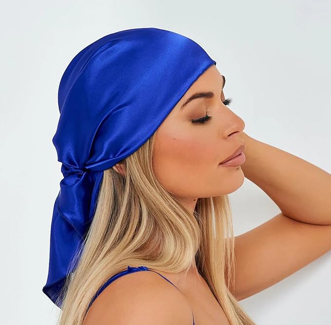 35" Satin Head Scarf Large Square Scarf Silk Feeling Fashion Hair Wrapping Scarves for Women Girls