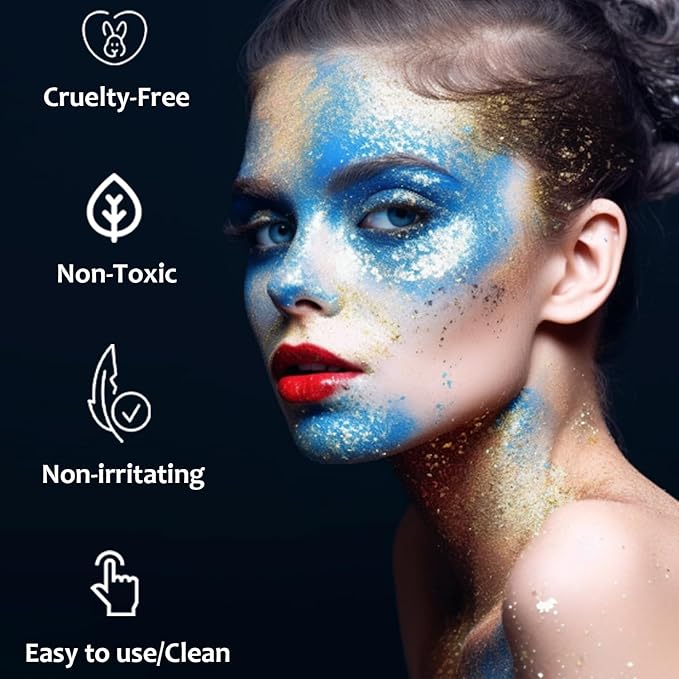 Green Body Glitter Stick Shimmer Sparkle Face Glitter for Face Body Hair Eyes, Glitter Makeup Stick for Rave Festival Party Concerts, Long-Lasting Vegan Cruelty-Free
