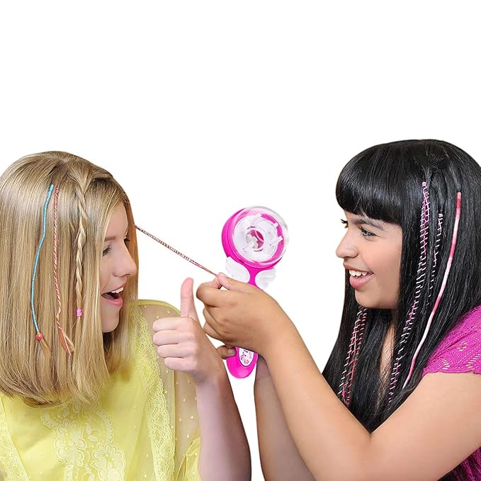 Marbe Electric Ceramic Hair Braider,Hair Styling DIY Convenient Twist Braid Hair Braiding Tool for Girl's Headdress Pink