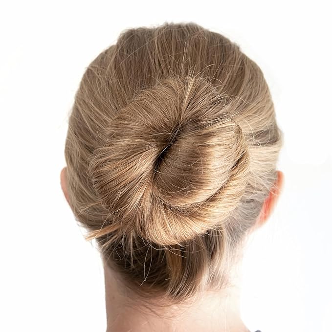 2pcs Hair Bun Maker for Women, Non-Slip Hair Bun Shaper Curler, Lazy Sponge Bun Updo Hair Styling Accessories for Long Thin Curly Straight Wavy Hair- Brown