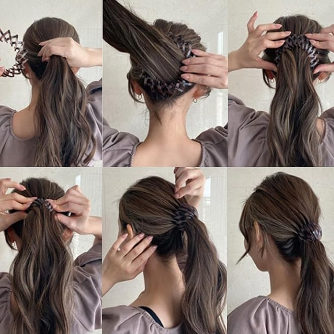 7PCS Bird Nest Magic Hair Clip and Bun Accessories for Women