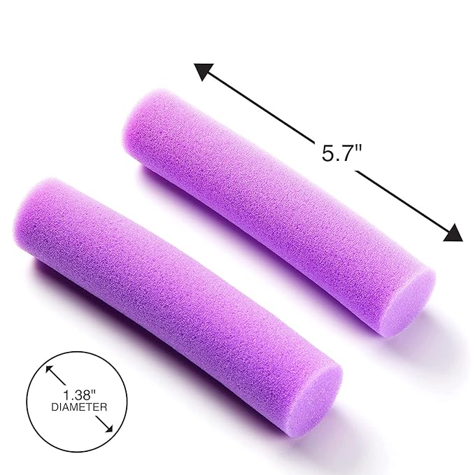 Conair Foam Hair Rollers -Heatless curls - Foam Rollers - Hair Rollers - Loose Hair Curlers in Assorted Sizes - 8 Count w/storage case
