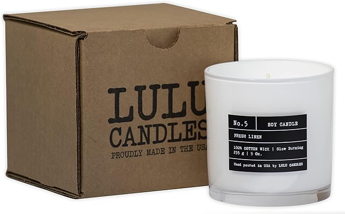 Lulu Candles | Balsam & Cedarwood | Smells Like Fresh Fir | Luxury Scented Soy Jar Candle | Hand Poured in The USA | Highly Scented Long Lasting (9 Oz.)