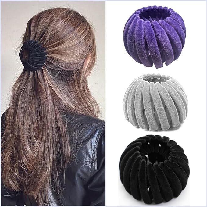 3PCS Women's Hair Accessories: Magic Bird Nest Clip and Bun Makers